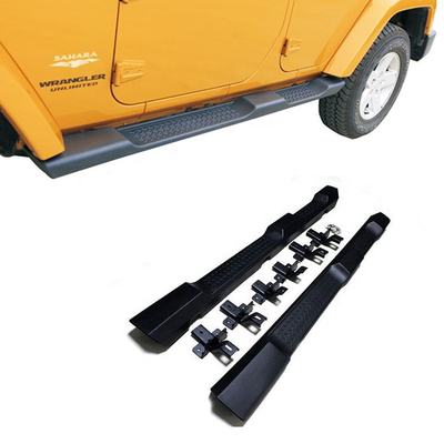 Nerf Bar Running Boards ABS 4 Door Side Steps for 2007-2018 Jeep Wrangler JK