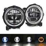 9inch Head Lamps Round LED Headlights headlamp With turn signal For Jeep Wrangler JL 2018-2022