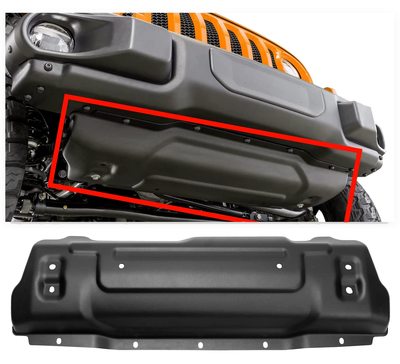 Front Bumper Skid Plate Compatible with 2018-2022 Jeep Wrangler