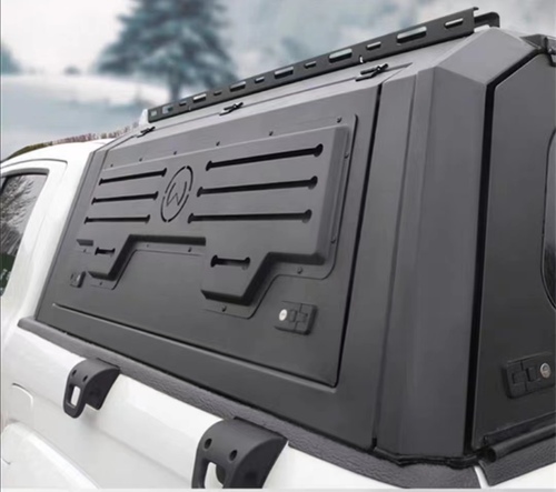 Customizable For F150 FT6.5 Black Steel UTE Tray and Waterproof Canopy Camper fit for 4X4 Pickup