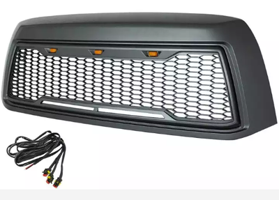 Pickup Auto Car Accessories Front Mesh Grilles With Lights For Tundra 2007 to 2013