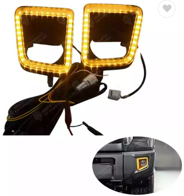 Auto Parts LED DRL Fog Lights Cover Driving Lamp Assembly Kit Day Running Light For Tundra 2014-