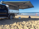 4WD 270 Degrees Awning Outdoor Camping Retractable Freestanding Waterproof Rear Car Side Awning