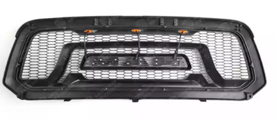 ABS Front Grilles Upper Grill With Amber Light Front Hood Bumper Grill For Ram1500 2013 to 2018