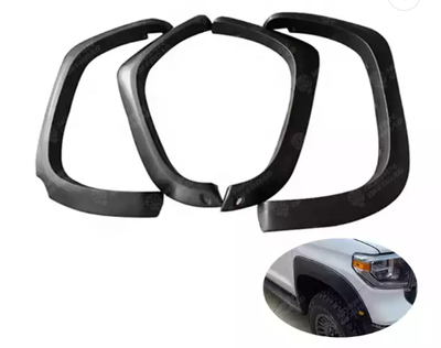 4x4 Offroad NEW ABS Wheel Arch Fender Flares With Amber Light Mud Guard For Tundra 2014-2020