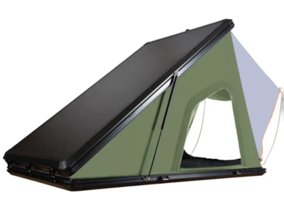 2.1M wider version Outdoor Camping Car Triangle Roof Top Tent Aluminum Base Hard Shell