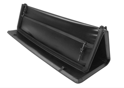 Soft tri-folding truck bed cover