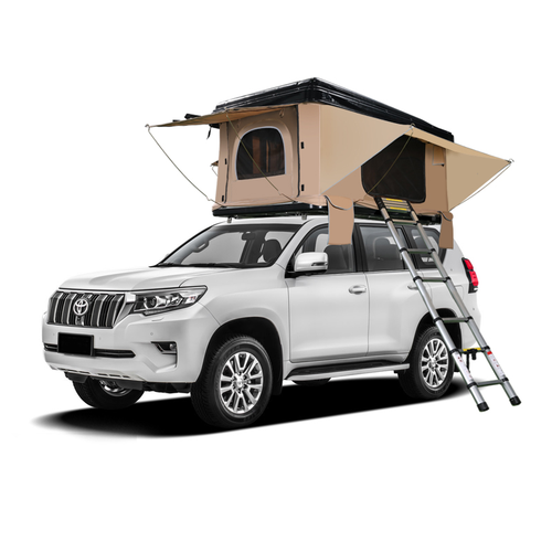 Top tent,Universal Foldable Car Roof Top Tent Camping Outdoor Roof Top Tent Hard Shell